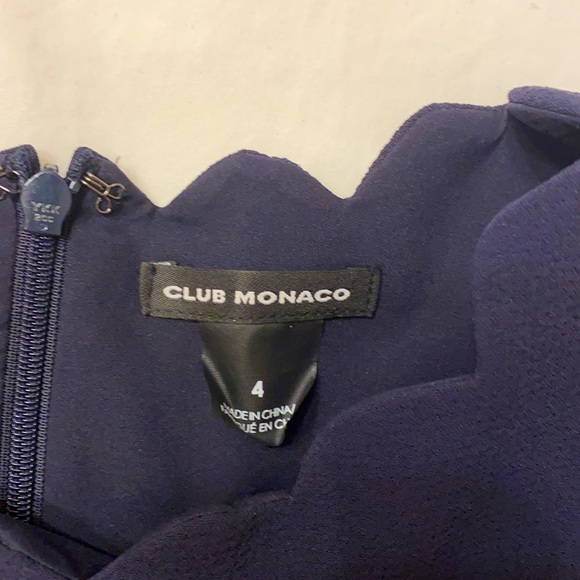 Club Monaco Milancey Scalloped Peekaboo Dress - 4 - Worn Once - Picture 7 of 9